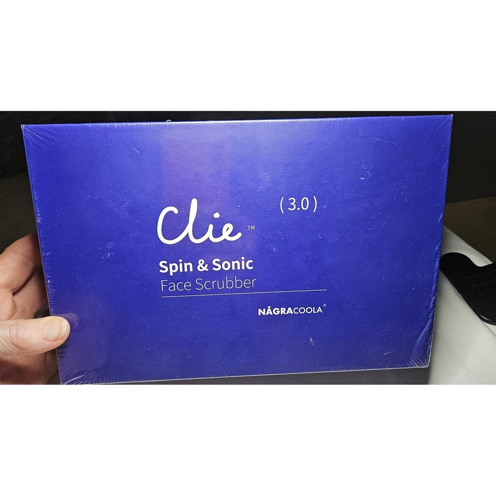 NagraCoola Clie 3.0 Spin & Sonic Face Scrubber Unisex OS Blue XPRE419 New